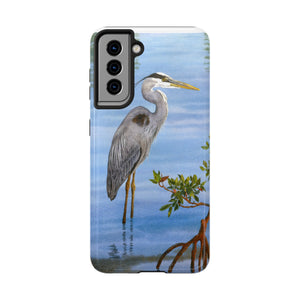 "Great Blue Heron in the Mangroves" Case Mate Tough Phone Case