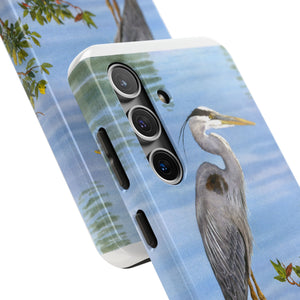 "Great Blue Heron in the Mangroves" Case Mate Tough Phone Case