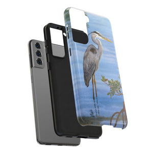 "Great Blue Heron in the Mangroves" Case Mate Tough Phone Case