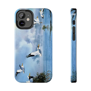 "White Pelicans" Case Mate Tough Phone Case