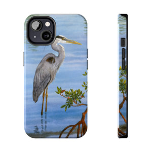 "Great Blue Heron in the Mangroves" Case Mate Tough Phone Case