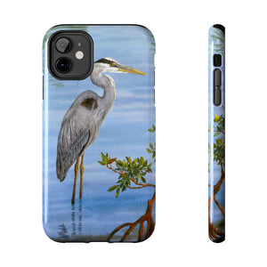"Great Blue Heron in the Mangroves" Case Mate Tough Phone Case