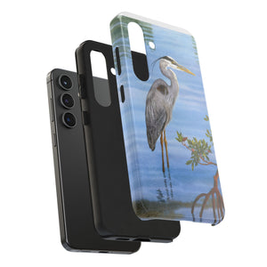 "Great Blue Heron in the Mangroves" Case Mate Tough Phone Case