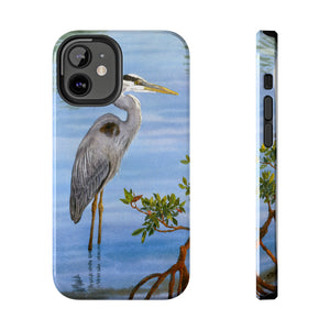 "Great Blue Heron in the Mangroves" Case Mate Tough Phone Case