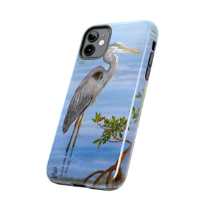 "Great Blue Heron in the Mangroves" Case Mate Tough Phone Case