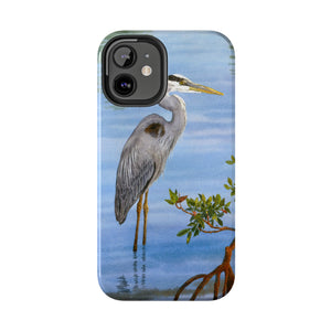 "Great Blue Heron in the Mangroves" Case Mate Tough Phone Case