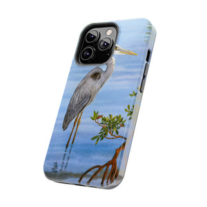 "Great Blue Heron in the Mangroves" Case Mate Tough Phone Case