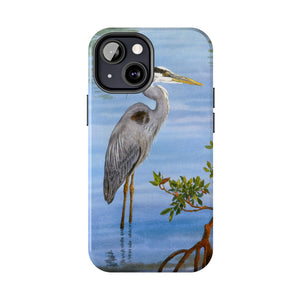 "Great Blue Heron in the Mangroves" Case Mate Tough Phone Case