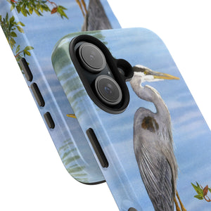 "Great Blue Heron in the Mangroves" Case Mate Tough Phone Case